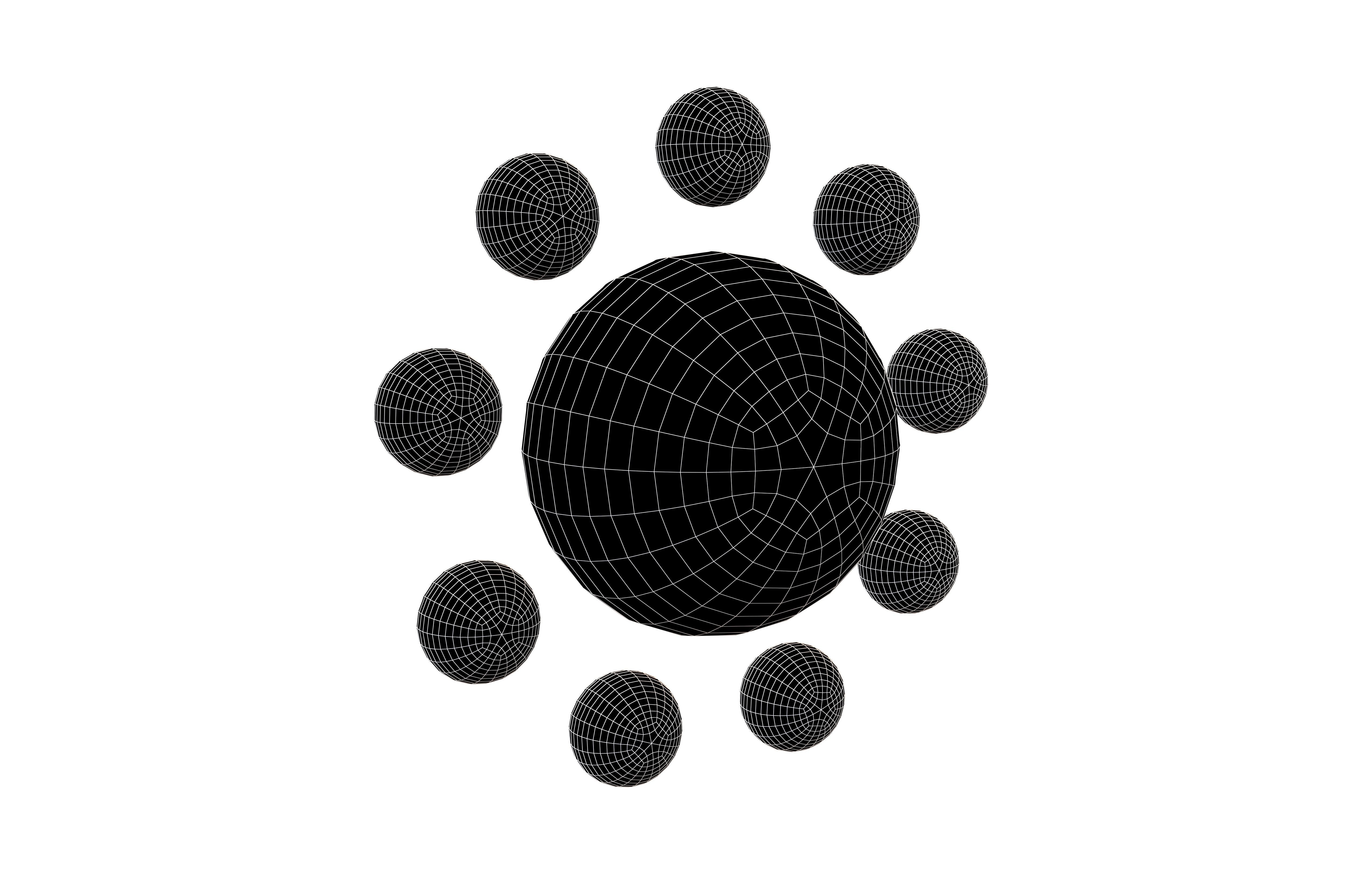 Cartoon Sun V3 001 Low-poly 3D model_5