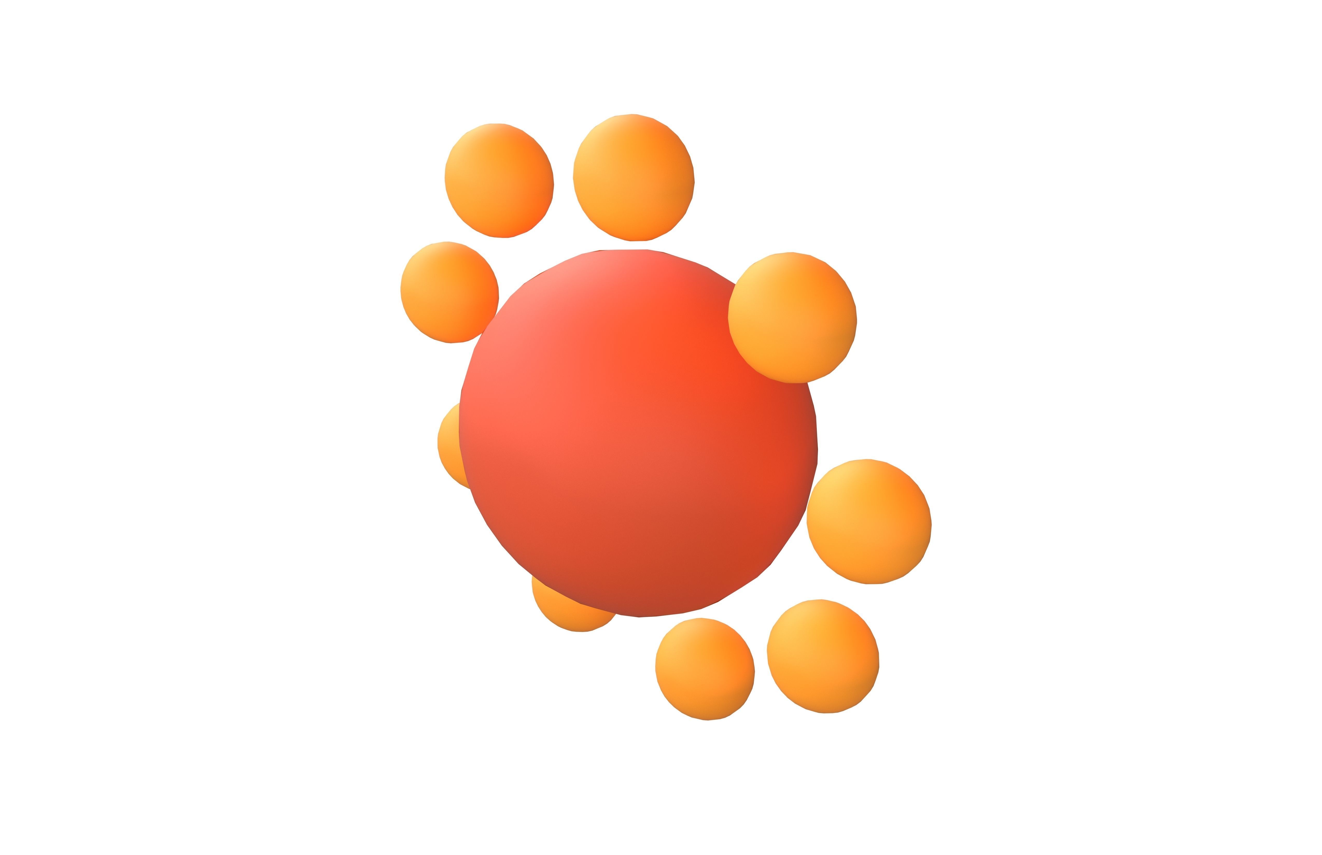 Cartoon Sun V3 003 Low-poly 3D model_2