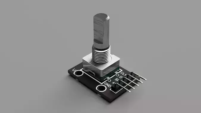 360 Degree Rotary Encoder Brick Sensor Module 3D print model