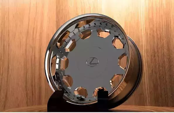 3 Piece Lexus UCF10 Wheels  3D model