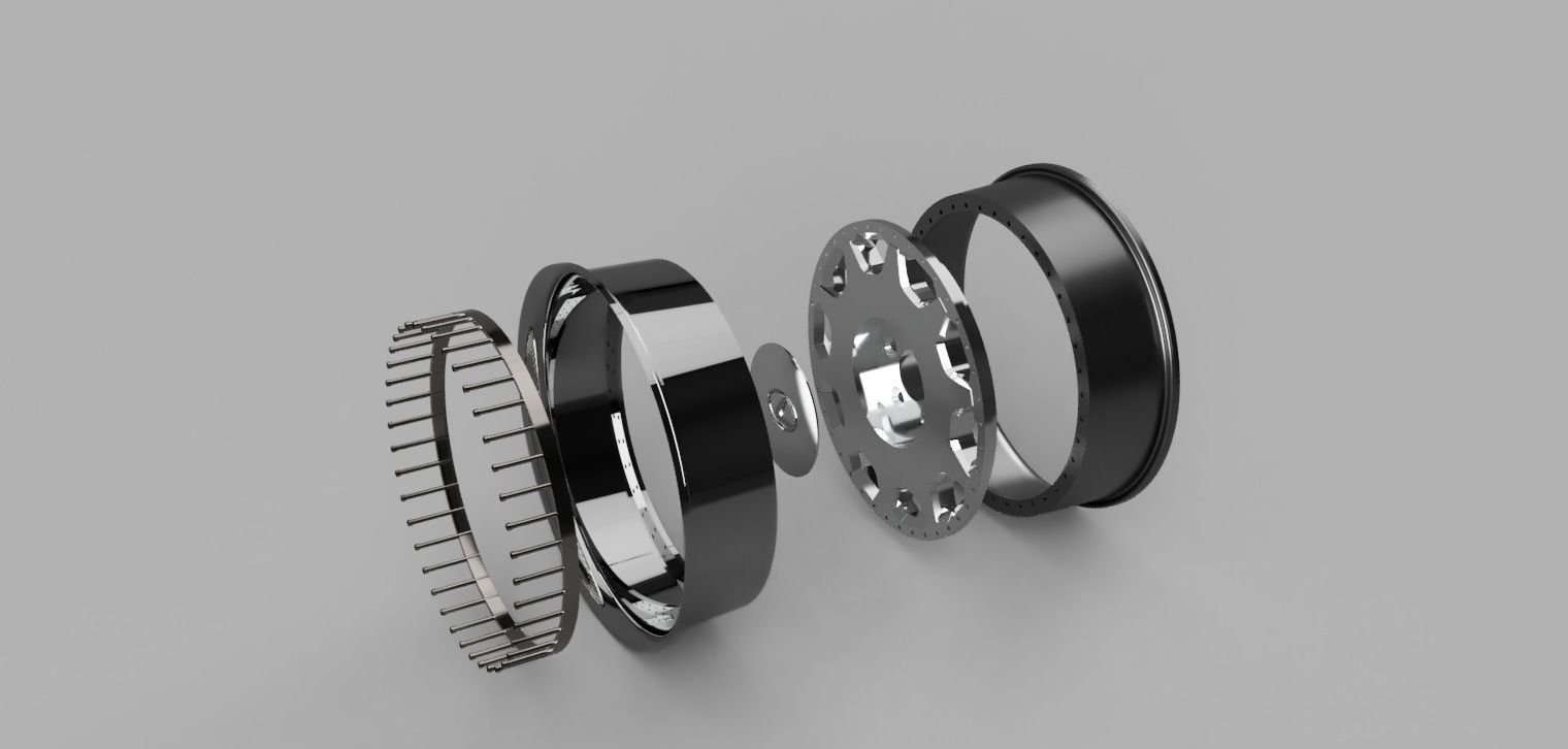 3 Piece Lexus UCF10 Wheels  3D model_1