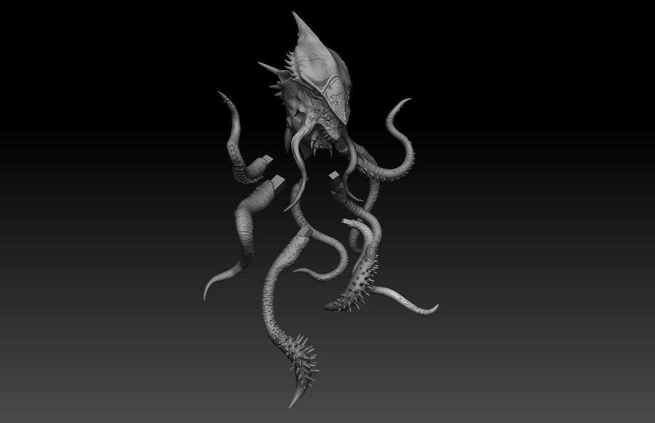 alien 3D modeling print files 3D print model_22