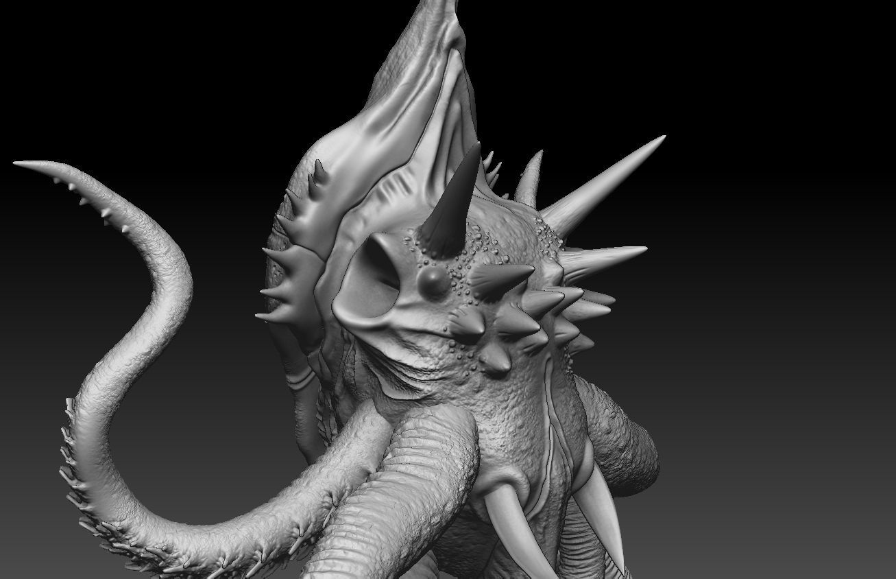 alien 3D modeling print files 3D print model_6