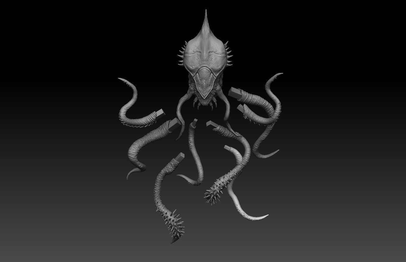 alien 3D modeling print files 3D print model_23