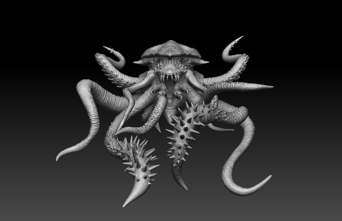 alien 3D modeling print files 3D print model_18