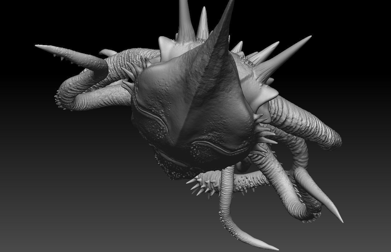alien 3D modeling print files 3D print model_20