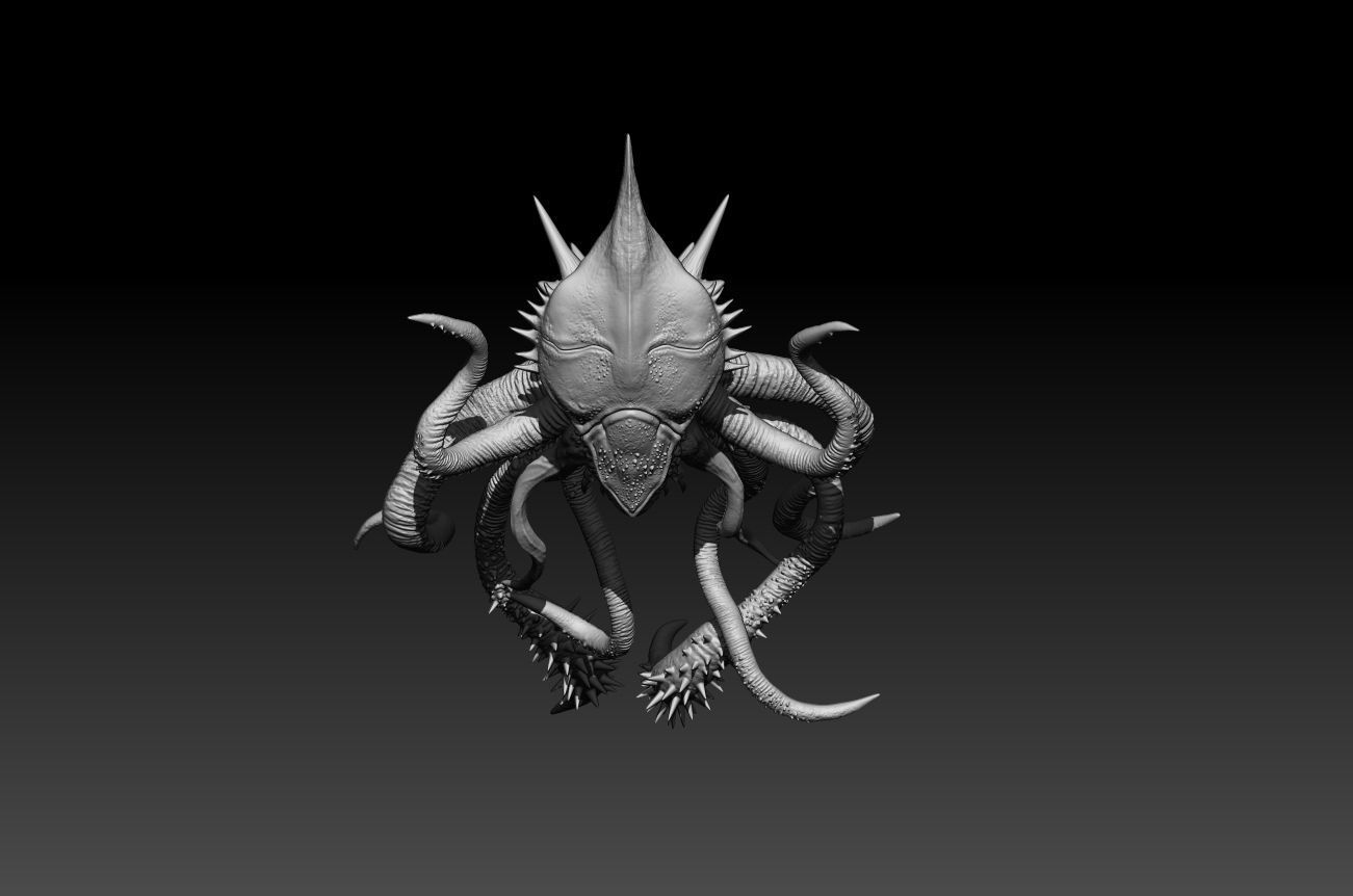 alien 3D modeling print files 3D print model_3