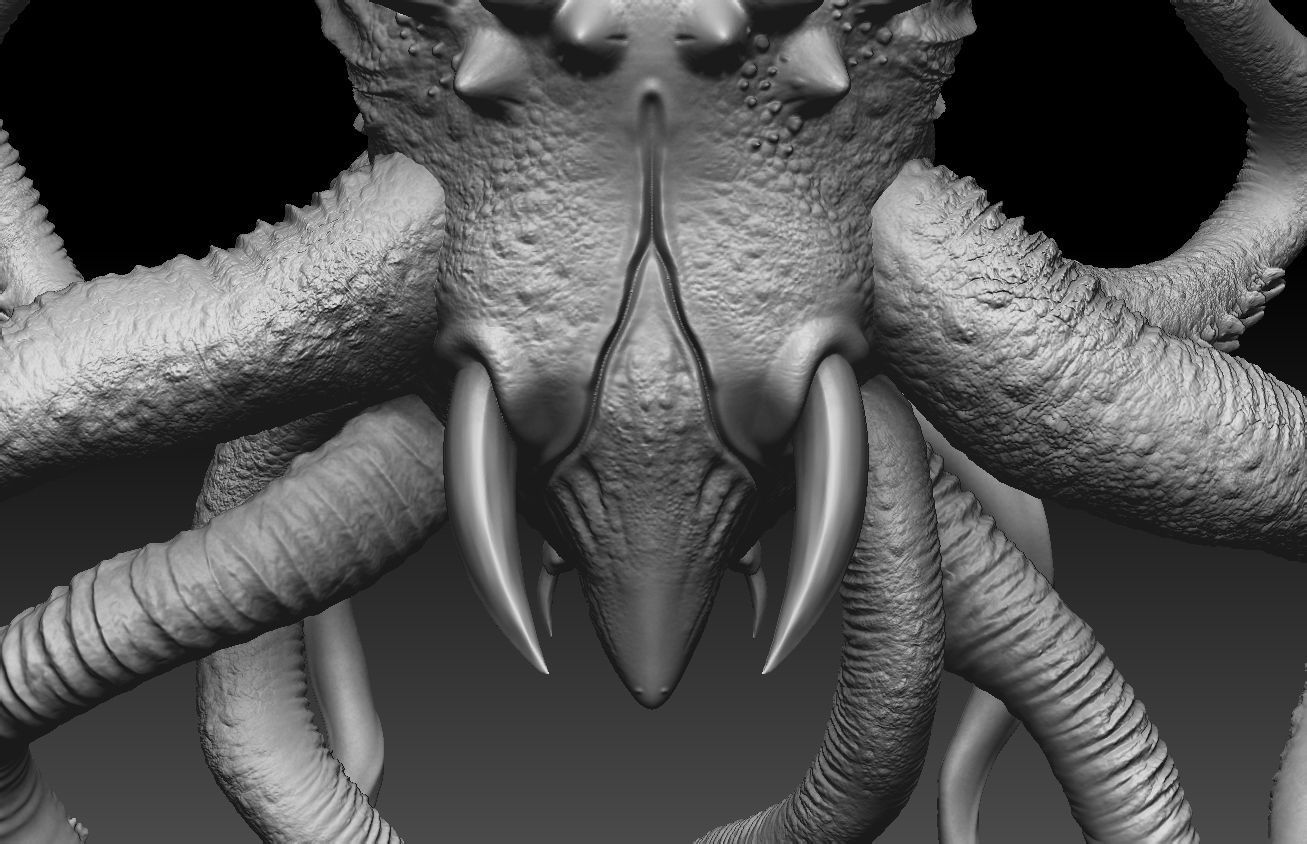 alien 3D modeling print files 3D print model_8