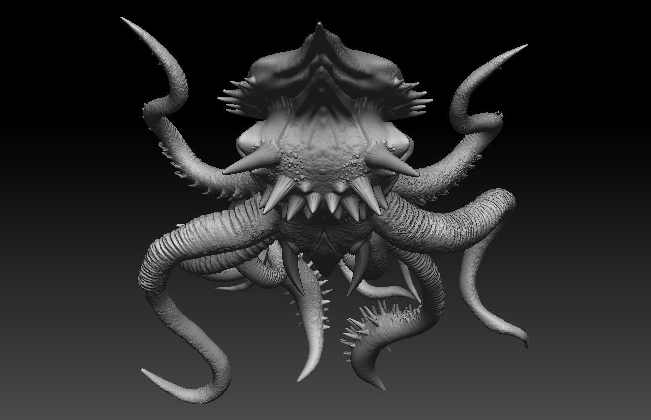 alien 3D modeling print files 3D print model_10