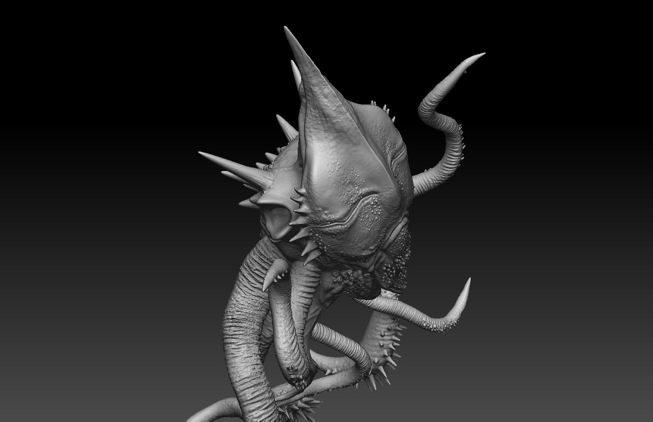 alien 3D modeling print files 3D print model_16