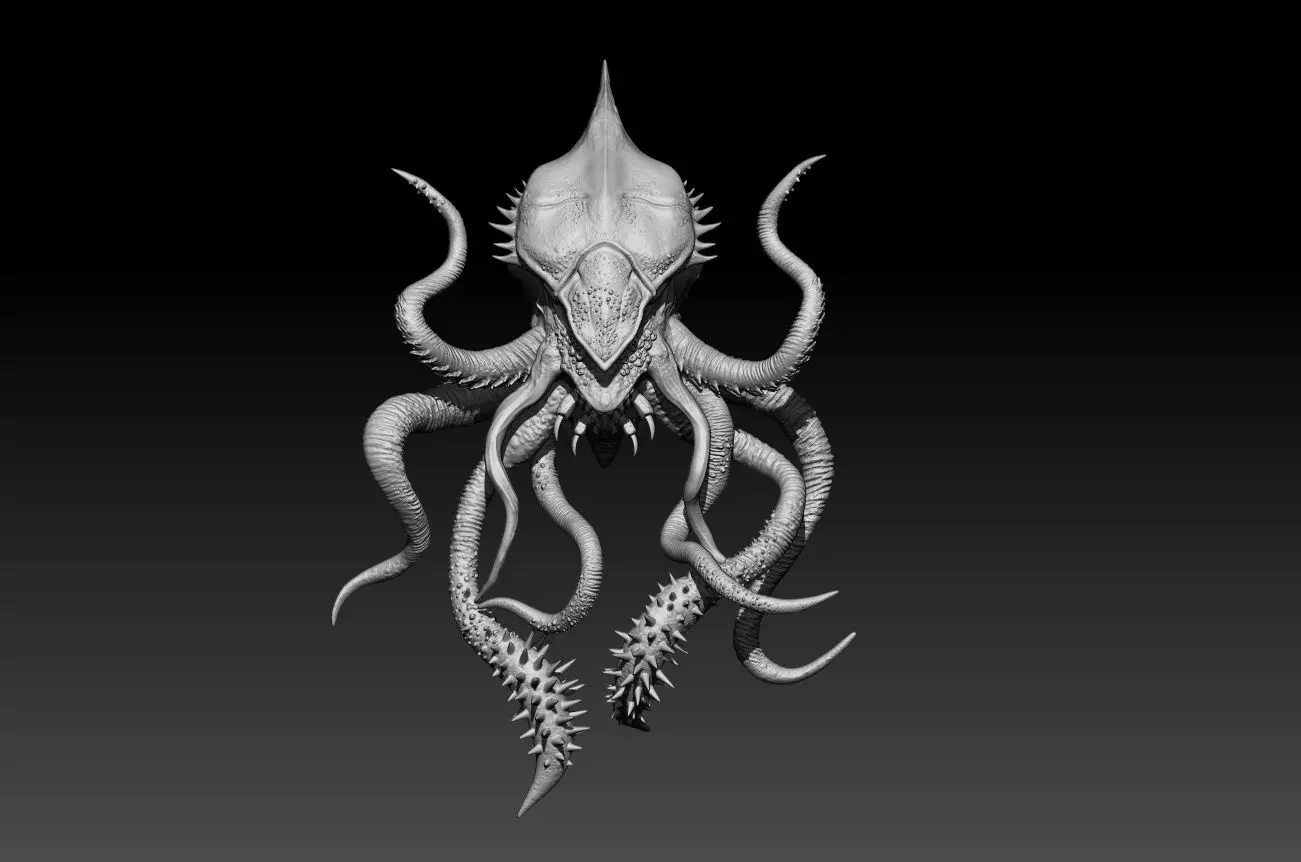 alien 3D modeling print files 3D print model_0