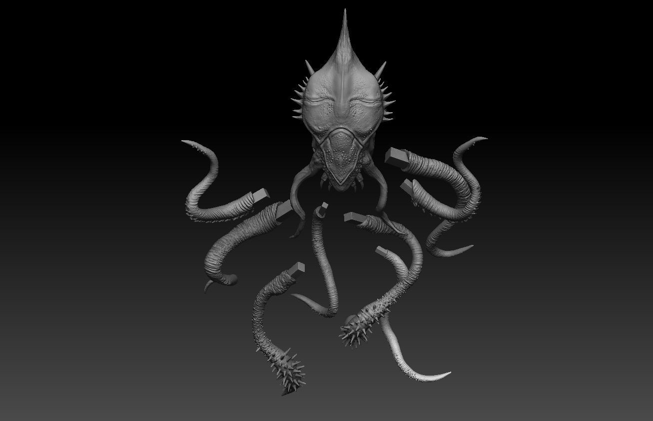 alien 3D modeling print files 3D print model_26