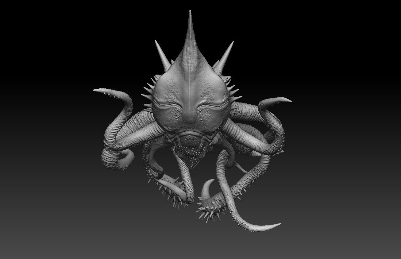 alien 3D modeling print files 3D print model_14