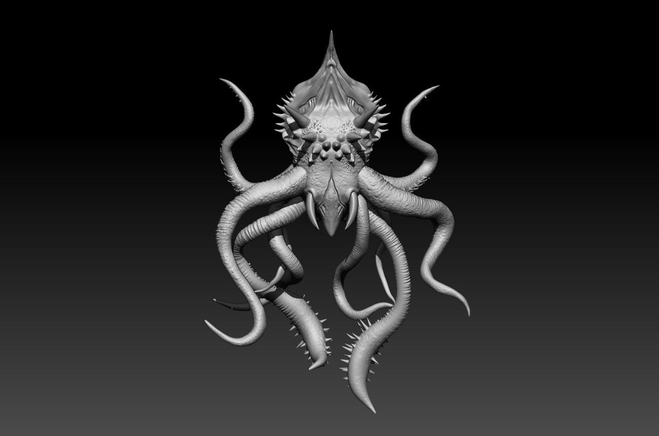 alien 3D modeling print files 3D print model_7