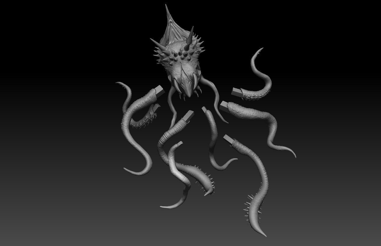 alien 3D modeling print files 3D print model_24