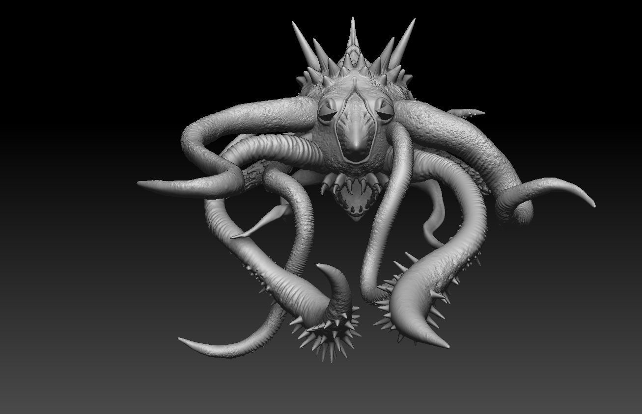 alien 3D modeling print files 3D print model_17