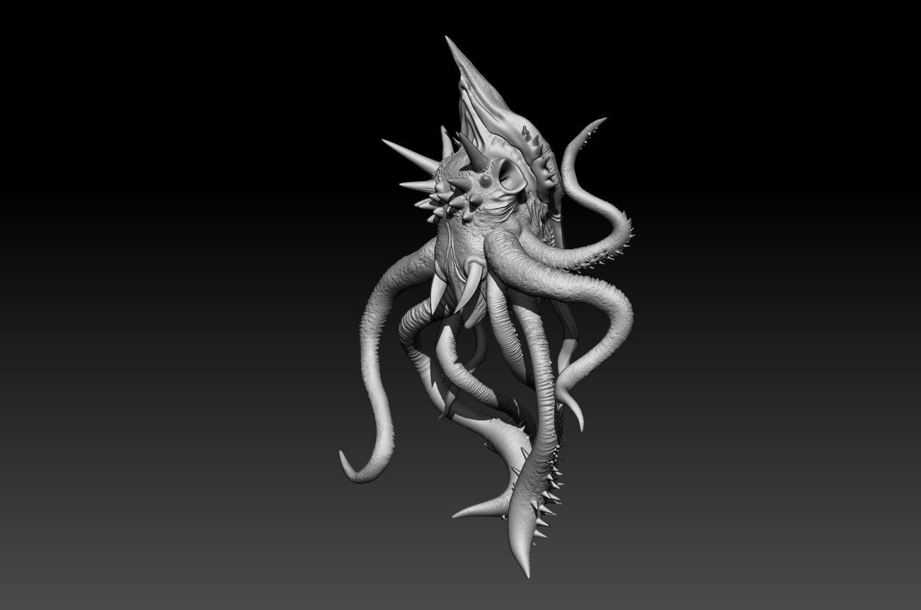 alien 3D modeling print files 3D print model_5