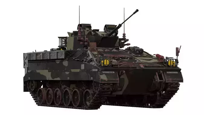 4K MCV 80 warrior Tracked Mechanised Combat Vehicle in Arnold
