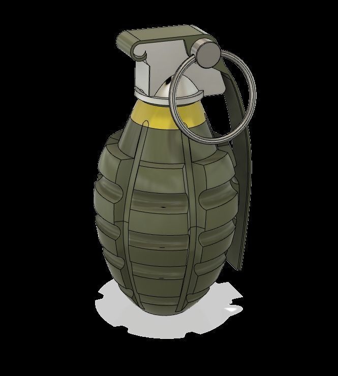 Grenade US Mk 02 -STL for 3D print 3D print model_7