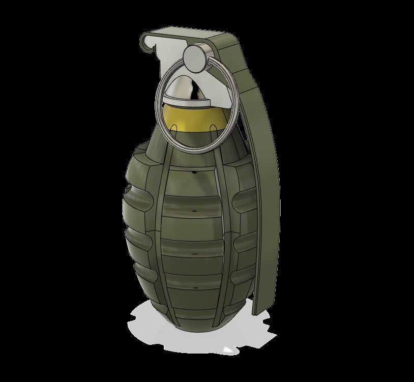 Grenade US Mk 02 -STL for 3D print 3D print model_6
