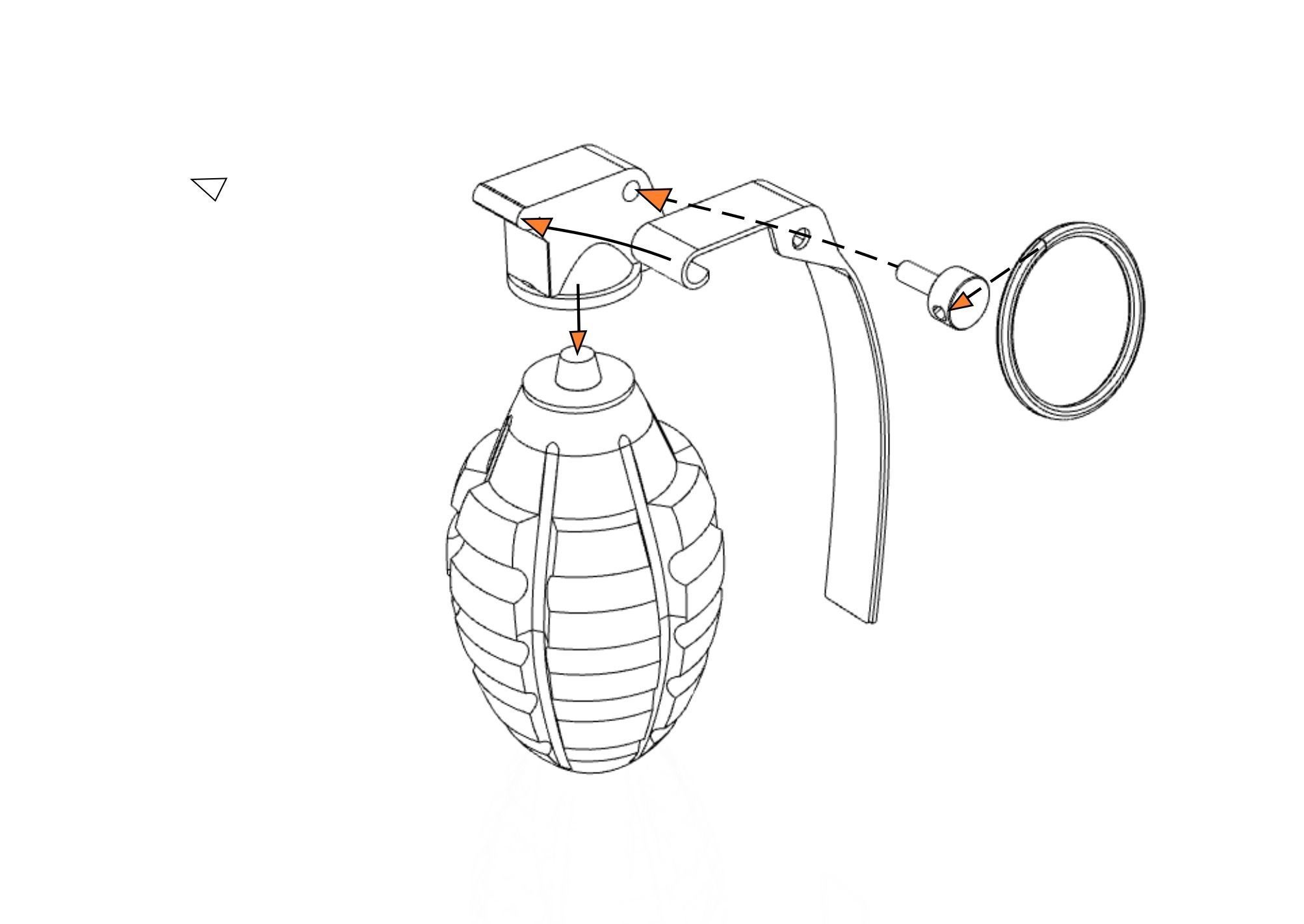 Grenade US Mk 02 -STL for 3D print 3D print model_5