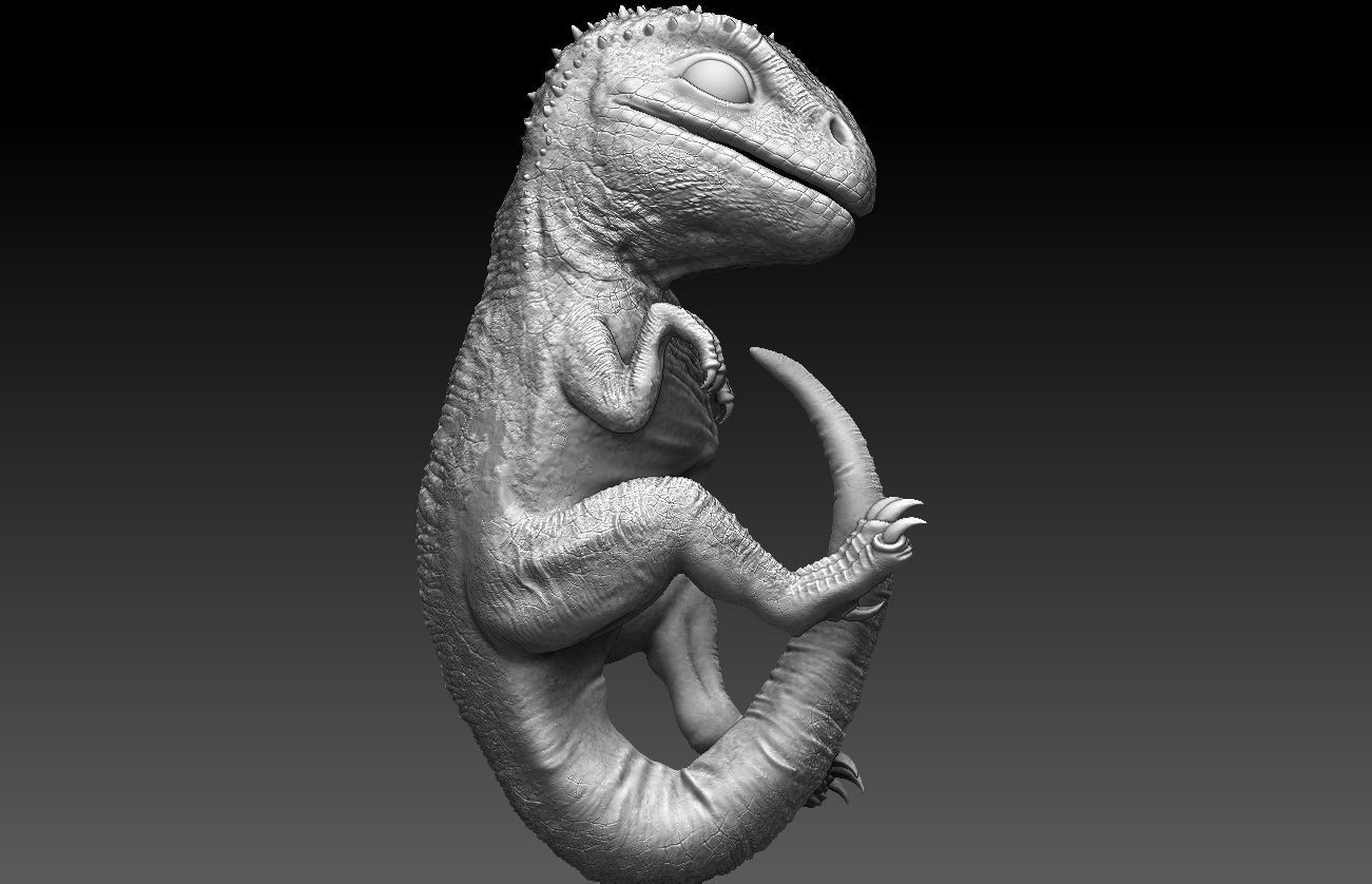 Jurassic World Indominus Rex Blue 3D print model_18