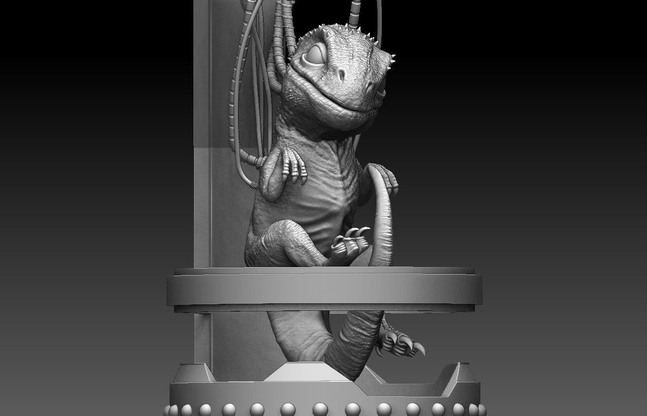 Jurassic World Indominus Rex Blue 3D print model_14