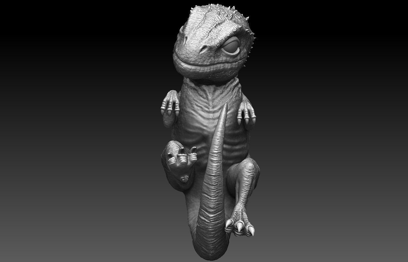 Jurassic World Indominus Rex Blue 3D print model_17