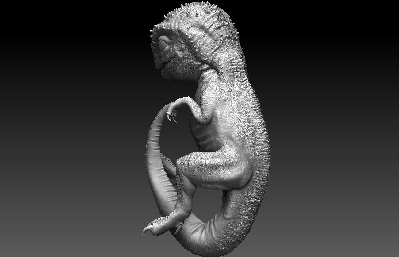 Jurassic World Indominus Rex Blue 3D print model_20