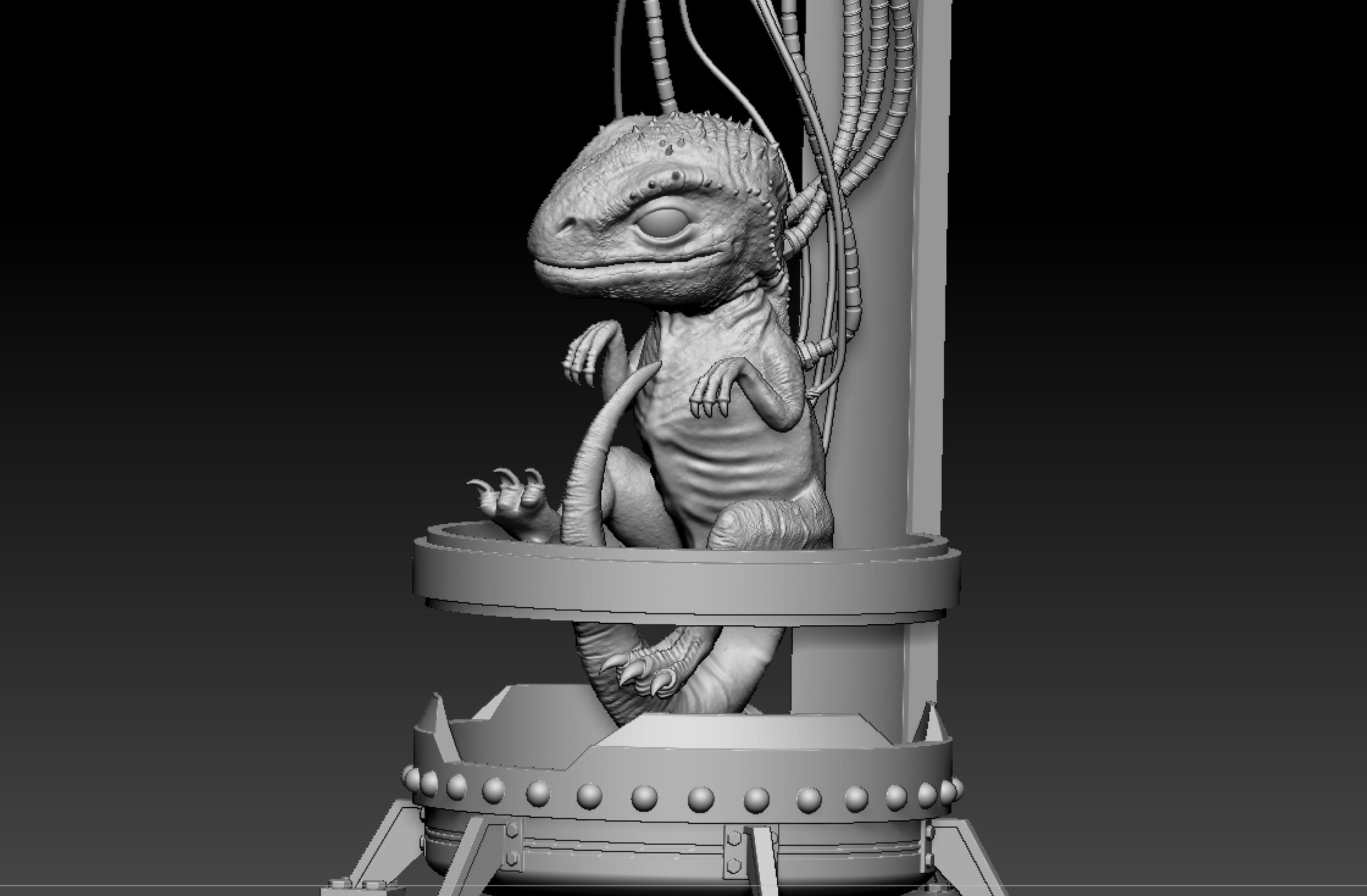 Jurassic World Indominus Rex Blue 3D print model_5