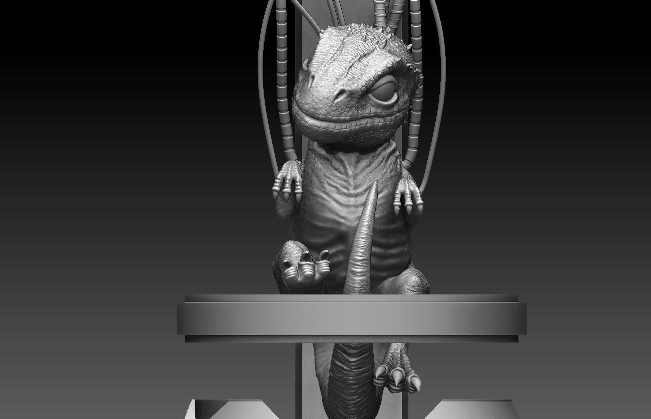 Jurassic World Indominus Rex Blue 3D print model_6