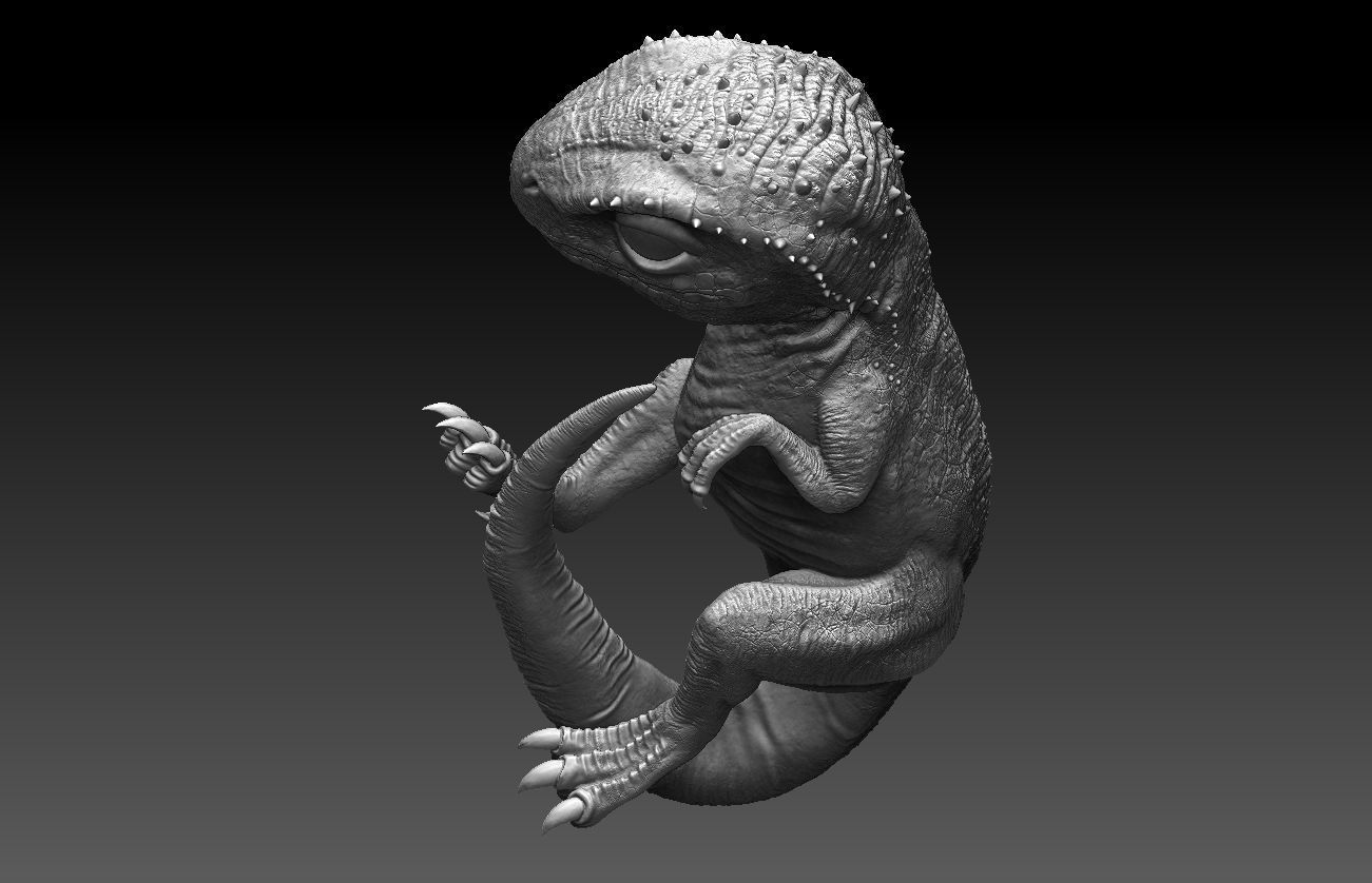 Jurassic World Indominus Rex Blue 3D print model_21