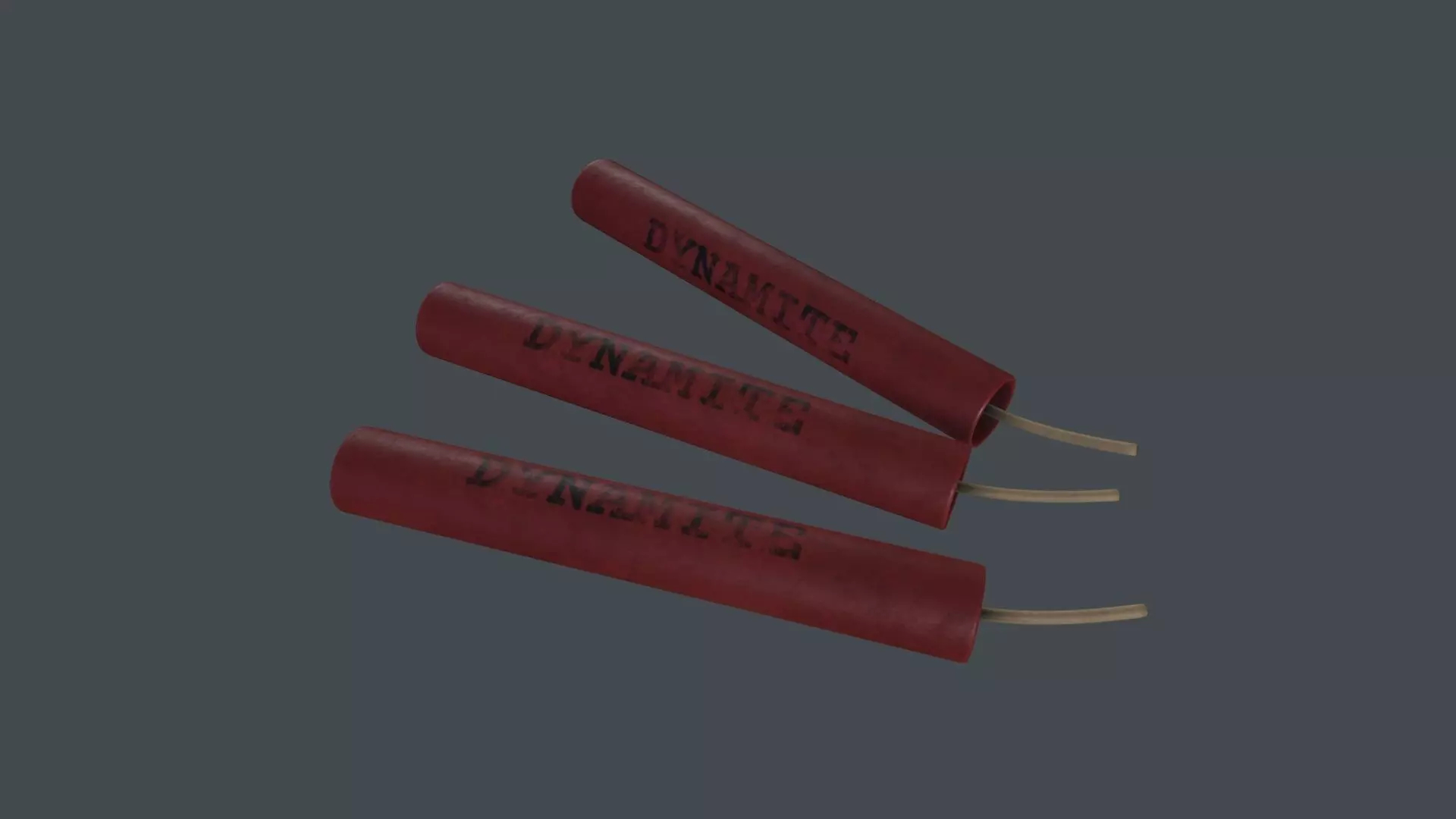 Dynamite 3D Moedel Low-poly 3D model