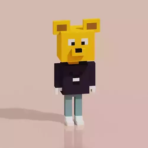Toy Hero Character VCMON8 Low-poly 3D model