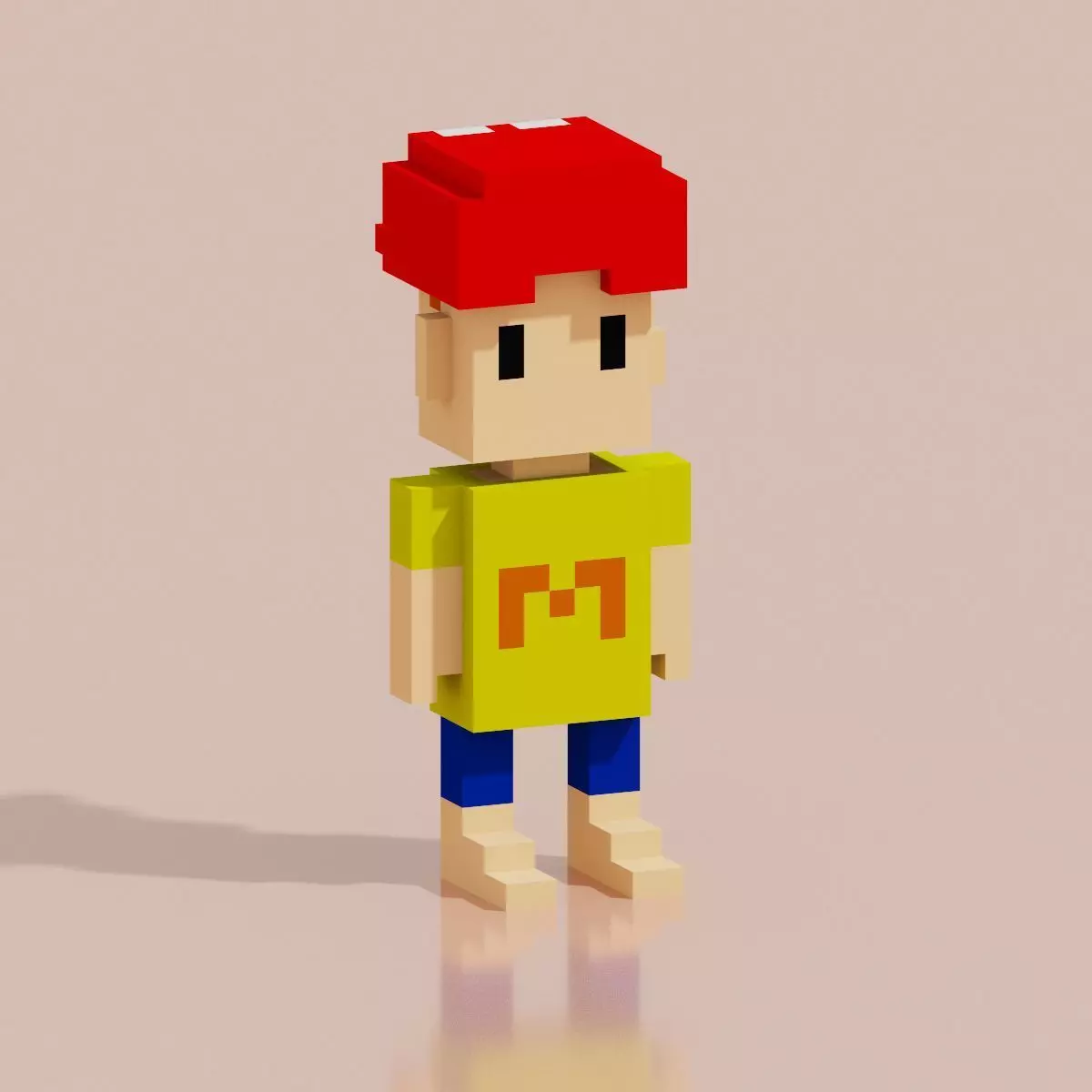 Toy Hero Character VCMON7 Low-poly 3D model_0