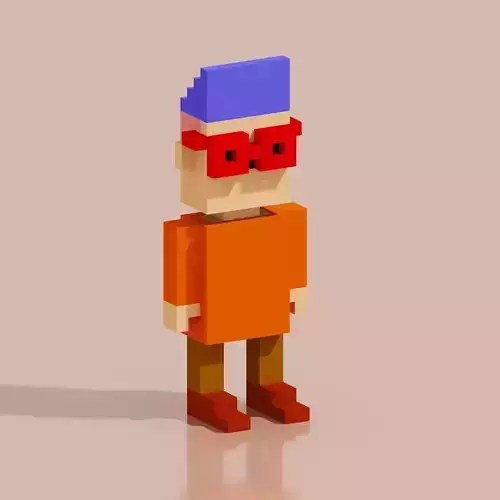 Toy Hero Character VCMON5 Low-poly 3D model