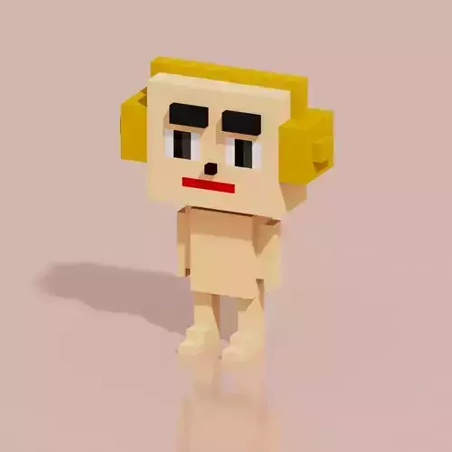 Toy Hero Character VCMON4 Low-poly 3D model