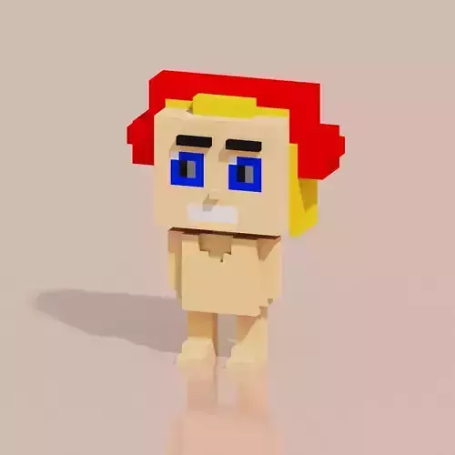 Toy Hero Character VCMON3 Low-poly 3D model
