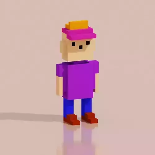 Toy Hero Character VCMON1 Low-poly 3D model