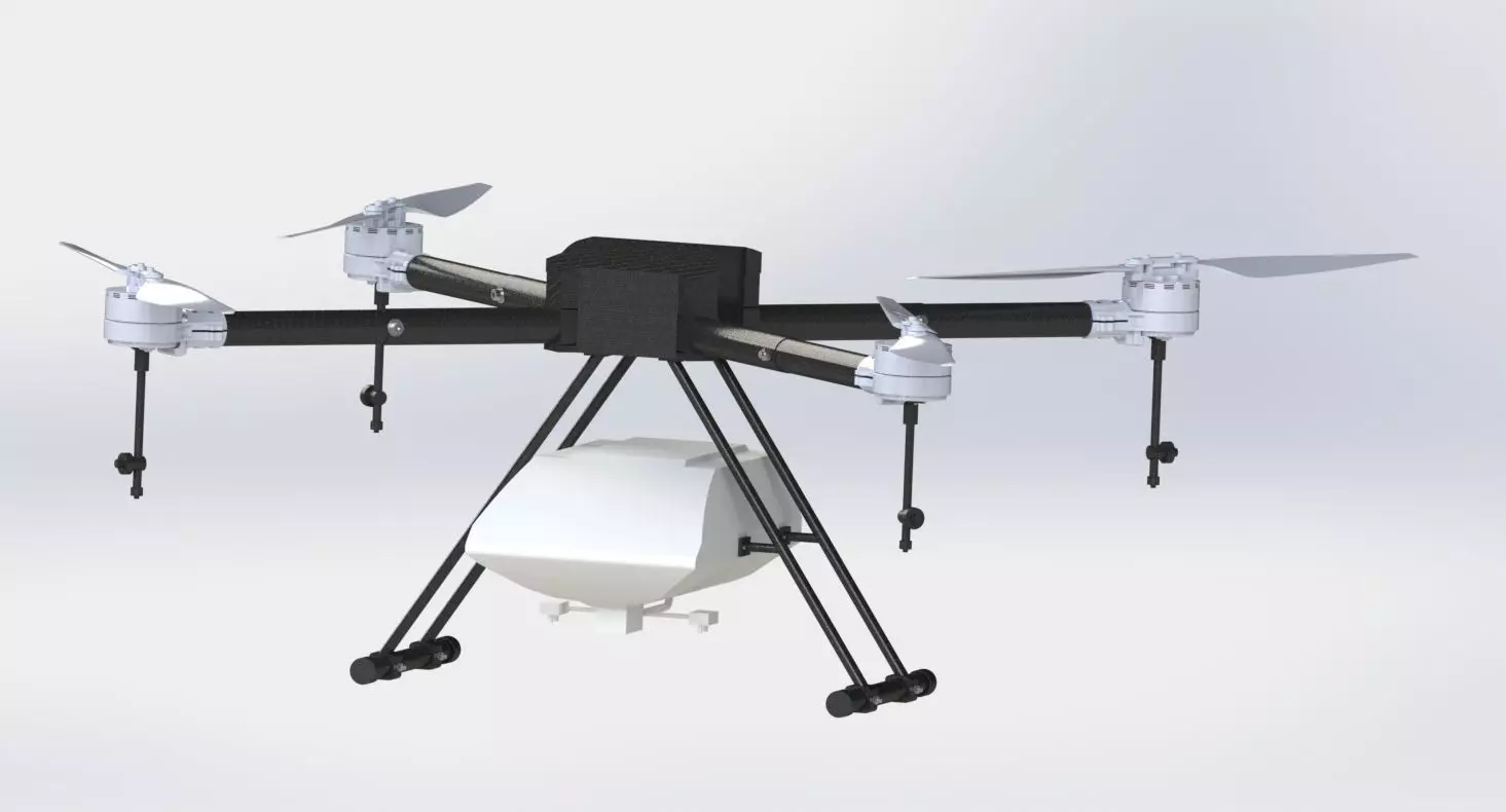 Agricultural Drone 3D model_0
