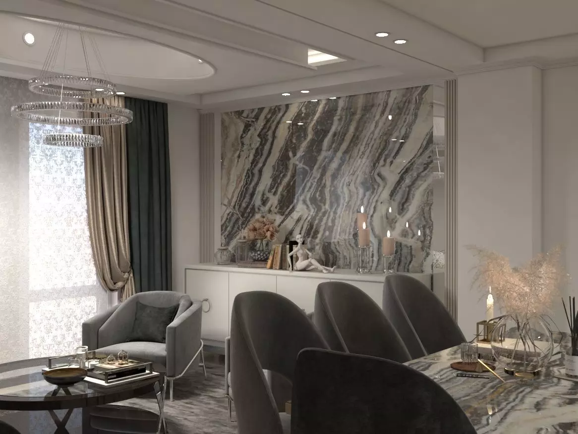 interior neoclassical design 3D model