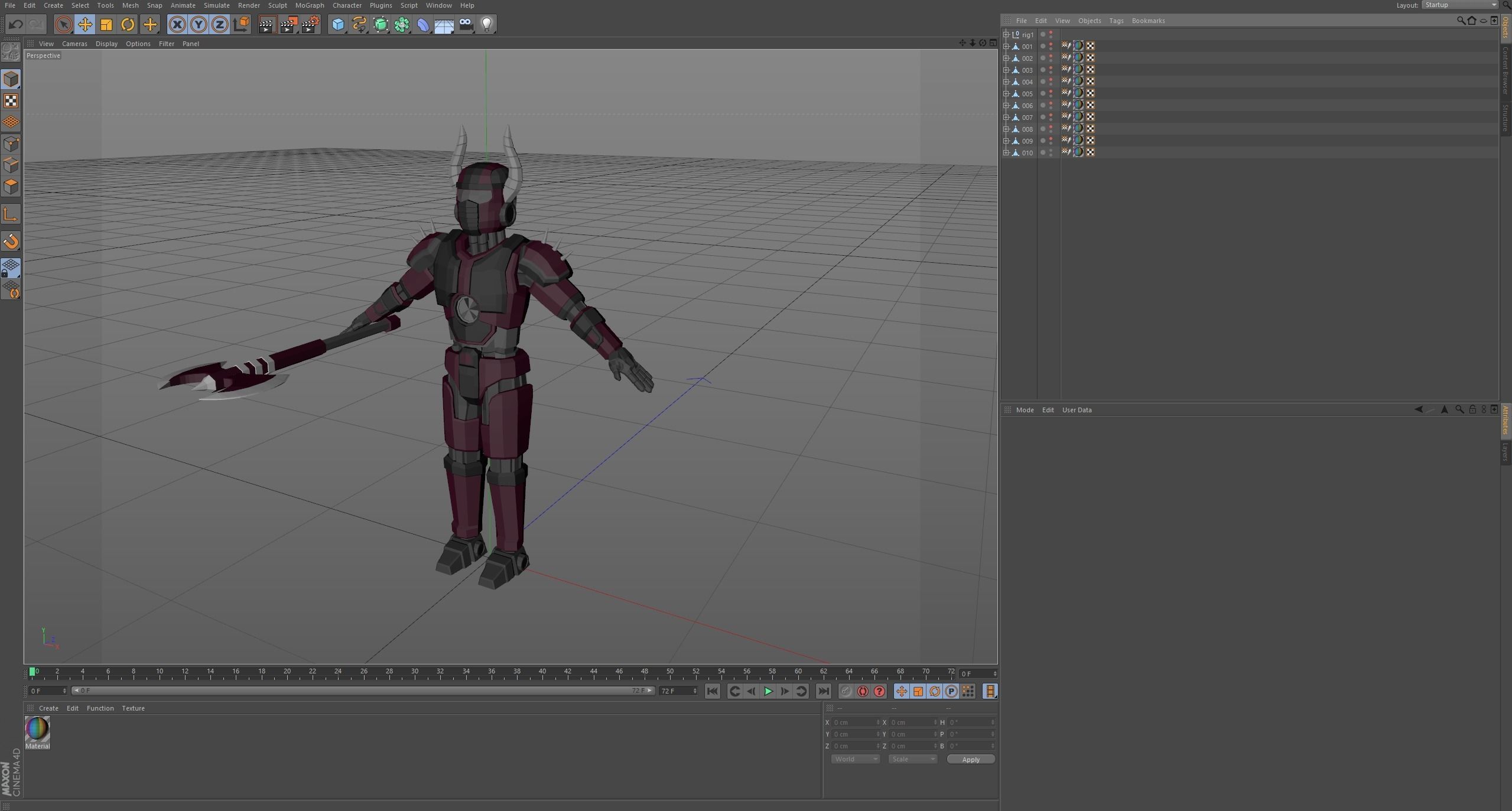 Cartoon characters robots  Low-poly 3D model_13