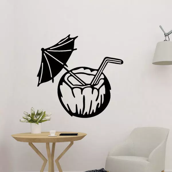 Coconut Cocktail Decor 3D print model_0