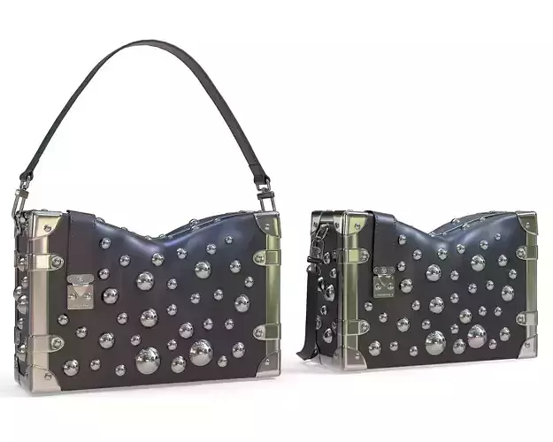 Louis Vuitton Side Trunk PM Yayoi Kusama Black