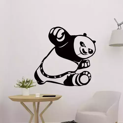 Kung-Fu Panda 2D Decor 3D print model