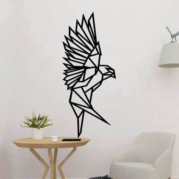 Geometric Eagle Wall Decor 3D print model_0