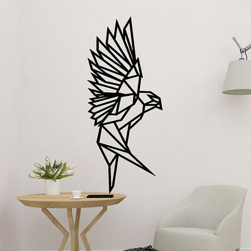 Geometric Eagle Wall Decor 3D model 3D printable CGTrader