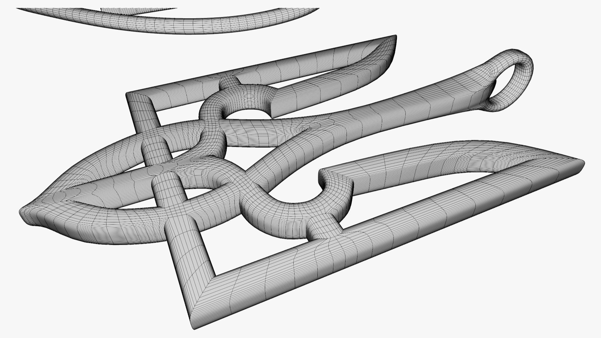 Tryzub pendants 3D print model_17