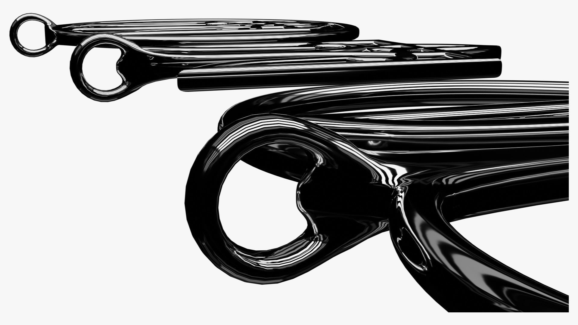 Tryzub pendants 3D print model_11