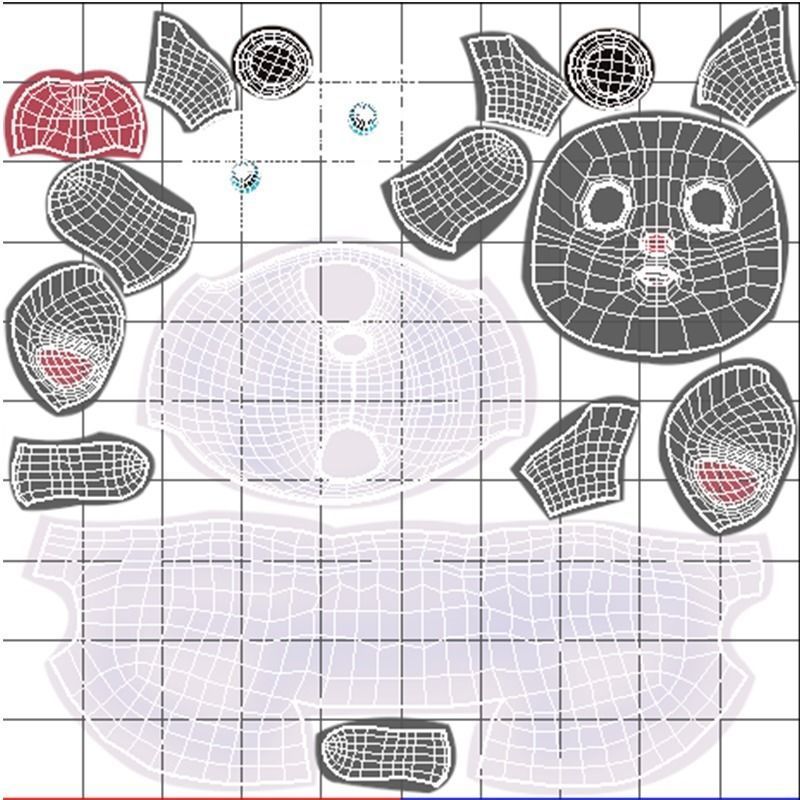 Cartoon Sheep Animated Low-poly 3D model_11